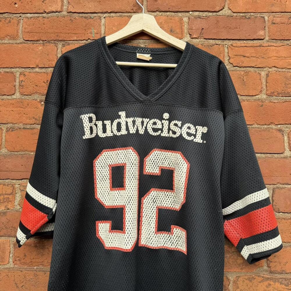 Vintage Budweiser nfl football jersey 90s XL - Picture 2 of 8